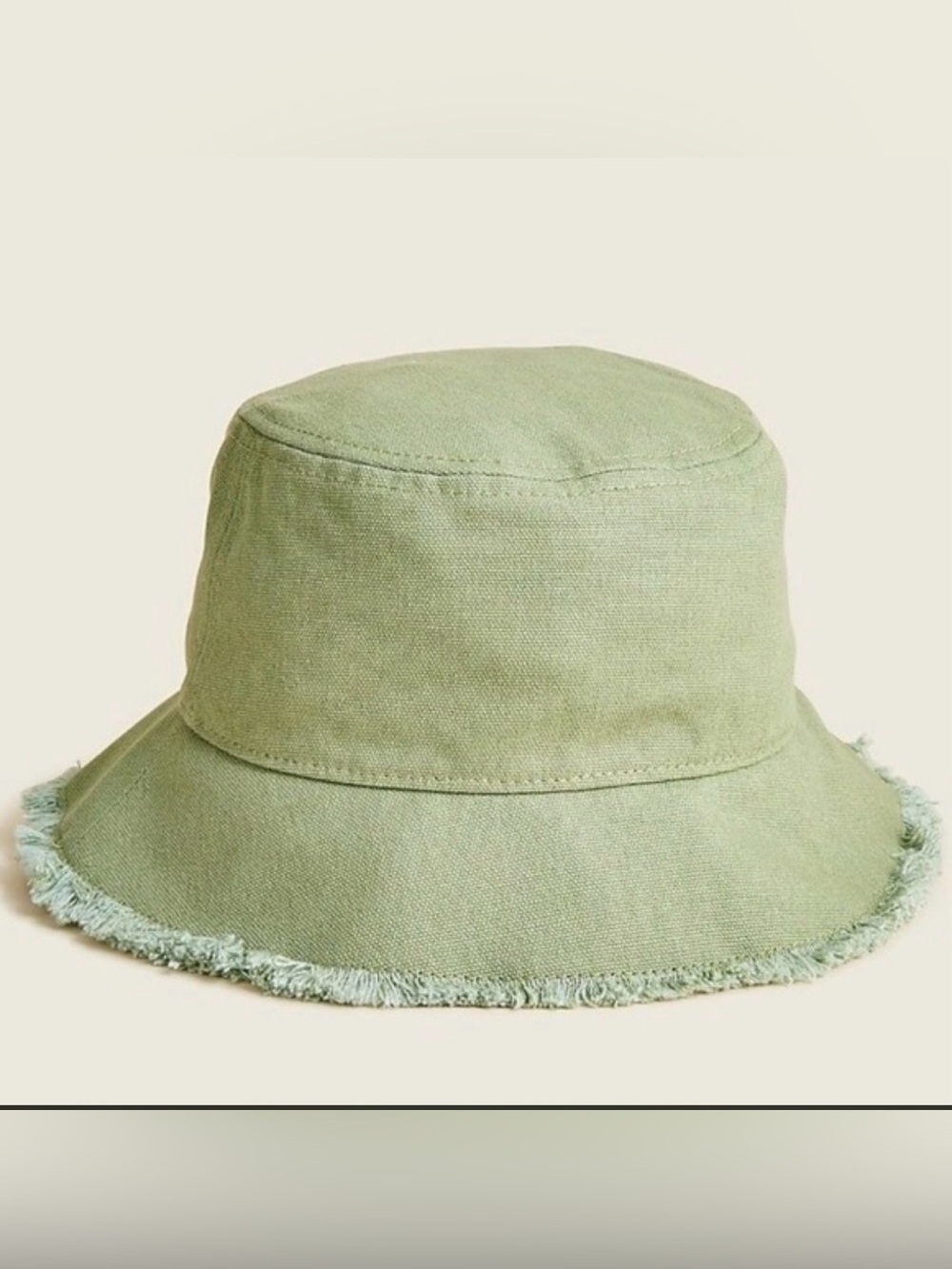 NWT J Crew Fringe Cotton Bucket Hat Size S-M